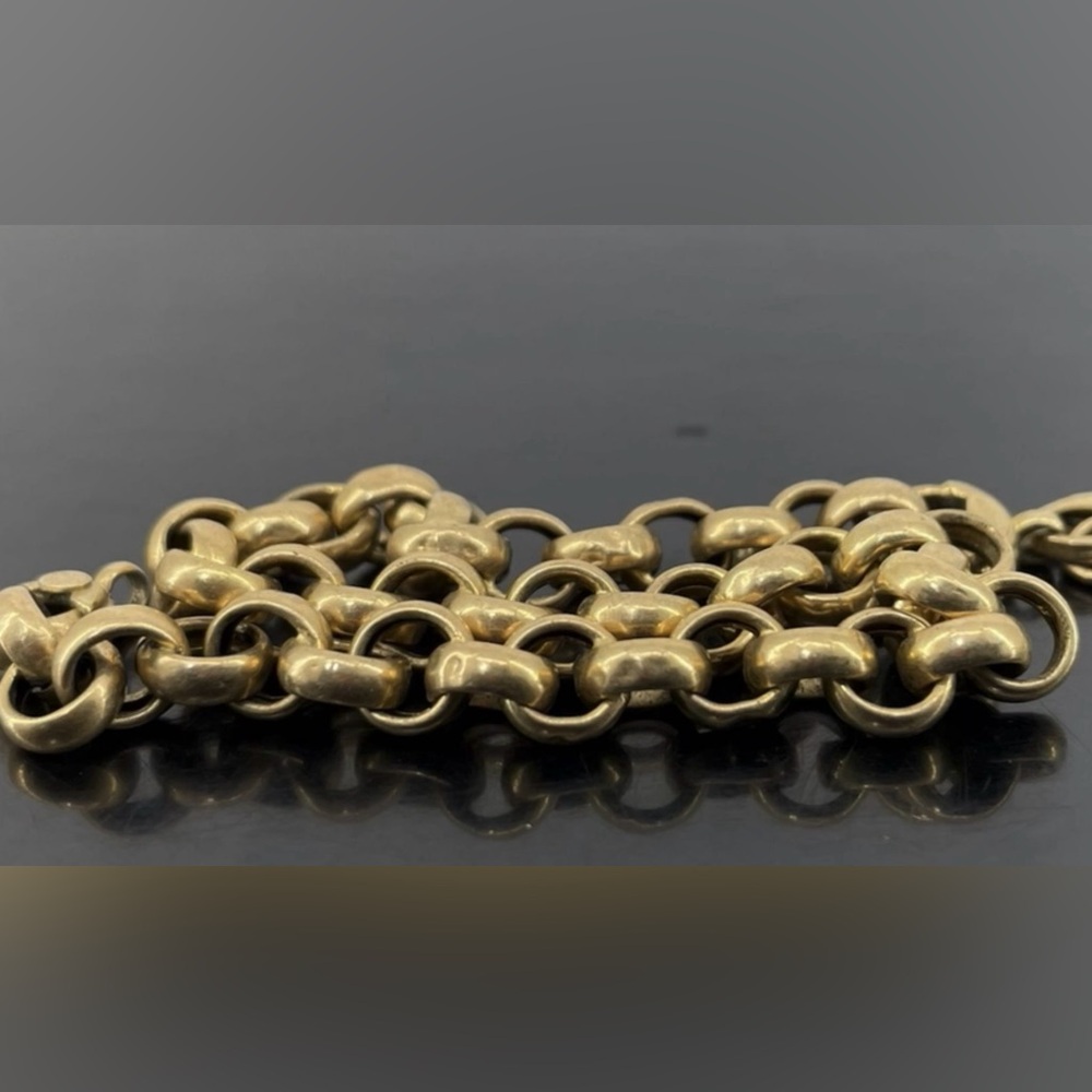Women's Gold Chain Link Bracelet - Polished Finish - Picture 2 of 5
